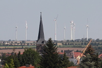 Aschersleben mit Windpark klein